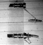 Behr-pintroh-féle kapcsolókészülékre alkalmazott lefelé égő gázlámpa képe 