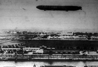 Zeppelin London város felett