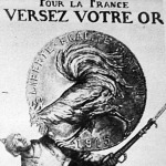A francia hadikölcsön jegyzésére nagy müvészek plakátrajzaival csábitották a francia közönséget.