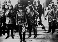 Az előtérben Károly Ferenc József trónörökös az olasz harctére
