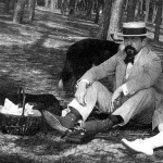 Debussy a lányával piknikezik