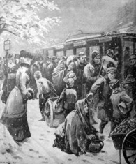 A villamos vasút a hóban