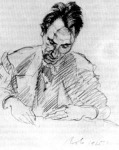 Berényi Róbert rajza Weiner Leóról