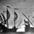 Balrol 1588-ból angol csatahajó, jobbról a hires spanyol armada csatahajója