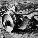 A gép, amellyel a visszavonuló oroszok a háború alatt az utakat járhatatlanná tették.
