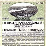 Fővárosi kötelezvény 1918-ból