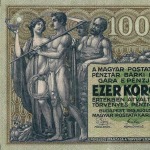A Magyar Postatakarékpénztár 1000 koronás pénzjegye