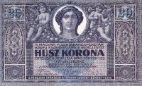 A Magyar Postatakarékpénztár 20 koronás pénzjegye (forgalomban 1923. január 8-ig)