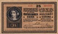 Az Osztrák-Magyar Bank 25 koronása (forgalomban 1920.nov.11-ig)