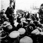 A Vörös Hadsereg diadalainak emlékére rendezett demonstráció, amelyen Kun Béla elvtárs is beszédet mondott