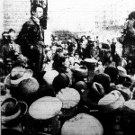A Vörös Hadsereg diadalainak emlékére rendezett demonstráció, amelyen Kun Béla elvtárs is beszédet mondott