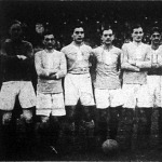 A MTK footballcsapata Kropacsek-Nyúl-Braun-Feldmann-Mandl-Molnár-Schlosser-Orth-Winkler-Vágó-Nagy