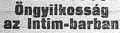 Öngyilkosság az Intim- bárban Öngyilkosság az Intim- bárban