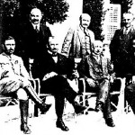 A balról ülő első kettő, Haubrich és Ágoston részt vett a Peidl-kormányban