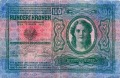 Felülbélyegzett 100 koronás (hátoldal, 1912. dec. 13 - 1922. szept. 30.) Felülbélyegzett 100 koronás (hátoldal, 1912. dec. 13 - 1922. szept. 30.)
