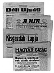 Pécsi újságok a szerb megszállás időszakából