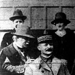 Lloyd George és Weygand tábornok a párizsi pályaudvaron az angol miniszterelnök elutazása előtt