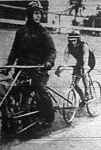 Balla László és vezetője Savanov Emil a 30 km motorvezetéses versenyben