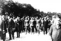 Ostenburg Gyula és vezérkara az ágfallvi csata áldozatainak temetésén