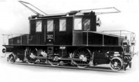 A Valtelina vasút villamos mozdonya 1902-ben