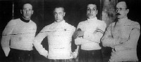 A Santelli-akadémia vívóestélyének résztvevői Garay - Herschmann - Pulitti - Mészáros