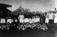 Budapest csapata, mely 3-1 arányban győzött Zágráb felett