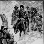 Tibeti expedíció 1900-ban -  a képen Sven Hedin földrajztudós és csapata látható