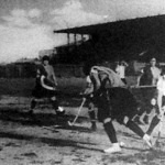 Az első női gyephockey mérkőzés a lóversenytéri pályán