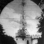 A madridi csillagvizsgáló torony rádióantennával