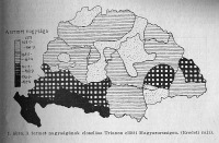 A termet nagyságának eloszlása magyarországi térképen