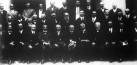 A községi közigazgatási tanfolyam 1901-ben végzett hallgatói 25 éves találkozóra gyűltek össze Pestvármegye székházában