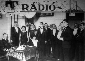 A budapesti rádióleadó állomás stúdiója