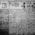 Képírással papiruszra - halottak könyve