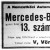 Hirdetés az automobilkiállítás alkalmával (Mercedes)