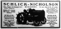 A Schlick-Nicholson gyár hirdetése