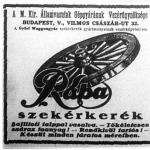 A Rába szekérkerék-hirdetése