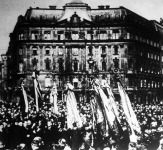 Budapest, Szabadság tér (a március 15-i ünnepélyen készült felvétel)