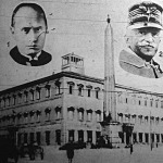 A lateráni palota Rómában, Mussolini, Viktor Emanuel olasz király és Gaspari bíbornok