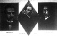 A három volt emigráns szociáldemokrata vezető, Garami, Buchinger és Weltner