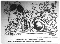 A "Magyar Hét" egyik karikatúrája
