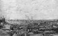 Páris látképe a Montmartre-ról