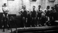 A magyar úszók New Yorkban. A legnagyobb sikere az Európa-bajnok vitéz Halassy Olivérnek volt