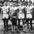 A Magyarországon túrázó amerikai atléták Spitz, Cunningham, Morris, Fuqua, Metcalfe, McCloskey, Anderson és Laborde