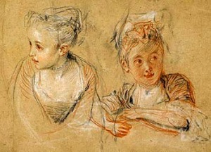 Watteau - Tanulmányrajz