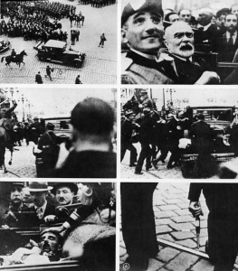 Sándor Jugoszláv király fogadása Marseilleben